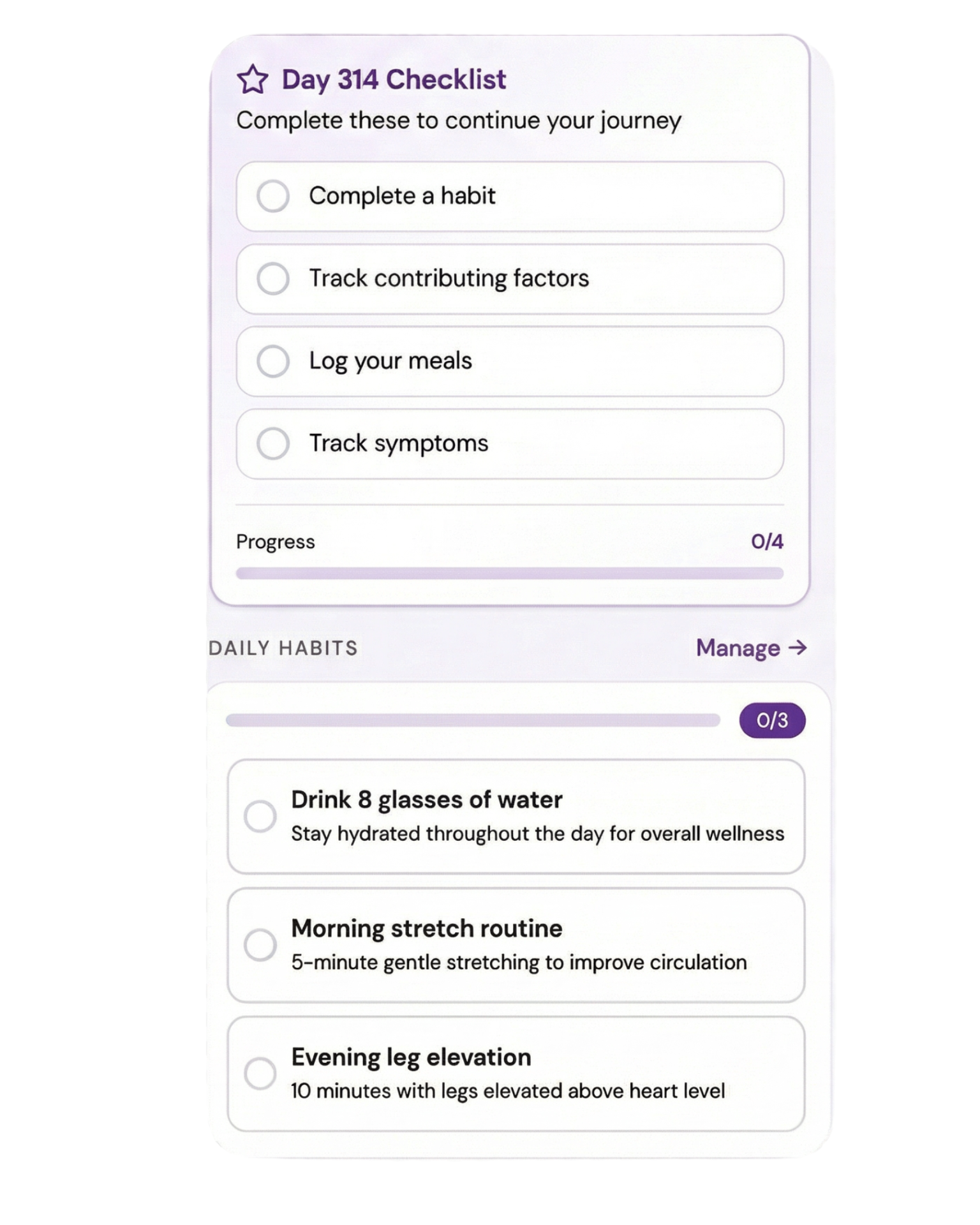 Daily Habits & Checklists